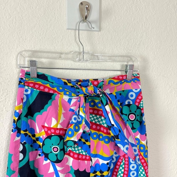 J.Crew Tie Back Tulip Skirt in Ratti Kaleidoscope Floral Size 4 - Picture 7 of 14